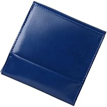 新品アブラサス薄い財布2つ折り財布 ブラック×ターコイズエンボスレザー