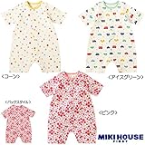 MIKIHOUSE FIRST(ミキハウスファースト)鮮やかな星＆お花柄のプレオール(カバーオール) 50-60cm,ピンク