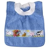 フェイラー FEILER スタイ よだれかけ COLLAR BIB FARM カラービブ ファーム かぶるタイプ アズール【並行輸入品】