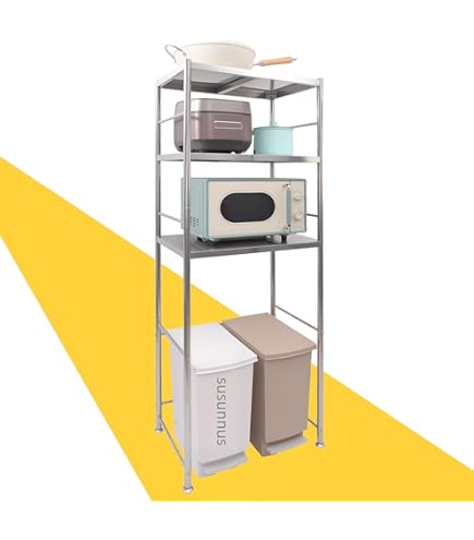 Amazon.co.jp: Uhetoice レンジラッ 箱上ラック 冷蔵庫ラック キッチン