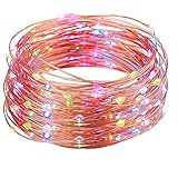 Kohree USB 100LED 33ft（10m）多彩カラフル フェアリーストリングライト イルミネーション 銅線ライト クリスマス部屋ガーデン