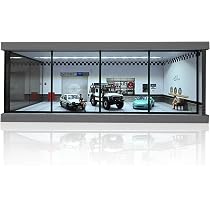 Amazon.co.jp: NUEIOVRW ジオラマ 1/43スケール 車庫モデル LED照明
