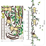 Monkeysツリー壁デカール子供寝室装飾。動物ホームPVCステッカー赤ちゃん子供壁画アートDIY AdesivoデParede 4.0 ^ Design 2 1208。