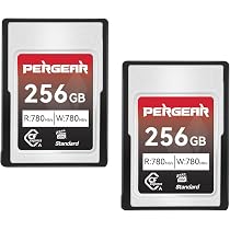 Amazon | PERGEAR CFexpress Type A メモリカード 256GB 2個入れ 最大