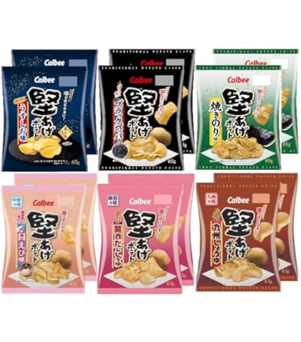 Amazon | カルビー 堅あげポテト 鬼旨ブラックペッパー x1箱(12袋