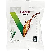 HARIO(ハリオ) V60ペーパーフィルター01W ホワイト 1~2杯用 100枚入り 日本製 VCF-01-100W