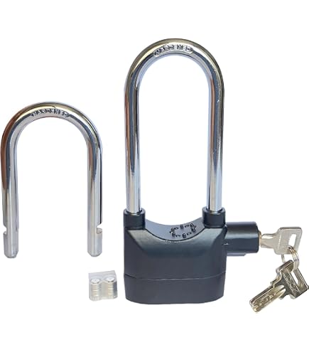 Anti-Theft Alarm Lock – Heavy Duty Waterproof Security With Keys