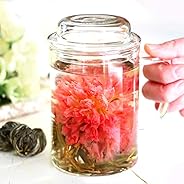 ホワイトデー お返し 誕生日 プレゼント 人気 花 カーネーション茶 工芸茶5種 ＆ 茶こし付マグカップ いやしセット お茶＆茶器 (amazon即日出荷)