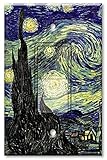 Printed壁プレートwith Matchingロッカースイッチおよび/またはコンセント – Van Gogh : Starry Night マルチカラー 5-Printed-Single-Deco