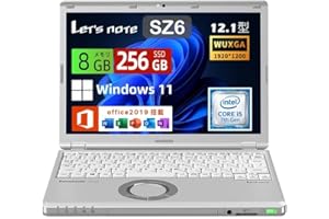 【整備済み品】パナソニック(Panasonic) 超軽量 ノートパソコン Let's note CF-SZ6 12.1インチ(FHD) ノートPC/第7世代 Intel Core i3-7100U＠2.4GHz/メモリ8GB/高速ストレージ SSD/
