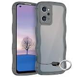 OPPO Reno9 A /Reno7 A ケース クリアブラック ウェーブ TPU波状のバンパー 半透明 スマホケース かわいい うねうね オッポ Reno9 A/7 A ウェーブ デザイン 可愛い 韓国 女性用 薄型 人気 おしゃれ 耐衝撃 ストラップホール付き(ブラック)