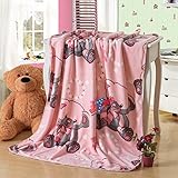 Animal Design Printed Double Sides Thick Animal Gold Mink Fleece Super Soft Baby Toddler Boys Girls 
