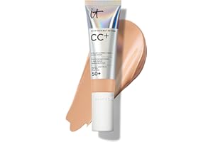 IT Cosmetics CC+ Cream (Neutral Medium) - Natural Full Coverage Foundation With SPF 50+, Color Corrector & Anti-Aging Hydrati