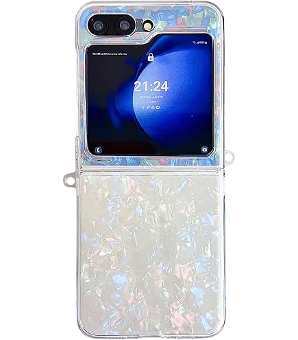 キラキラ りぼん パール 韓国 iPhoneケース GALAXY Android Amazon.co.jp: Galaxy Z Flip 6 ケース リボン パール 立体