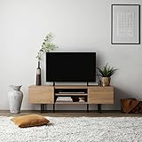 RASIK テレビ台 50型 対応 120cm幅 ナチュラル ローボード ワイド 脚付き 収納 リビング TV台 木製