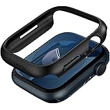 【Spigen】 Apple Watch ケース 45mm 【 Series 9 / 8 / 7 対応 】 落下 衝撃 吸収 簡易着脱 超薄型 シンプル スリム 軽量 保護カバー アップルウォッチケース シン・フィット ACS04174 (ブラック)