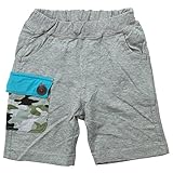 《春夏対応》 nico hrat(ニコフラート) 製品洗い加工済み 42/2天竺カモフラージュハーフパンツ 100cm /MG NO.B-271001