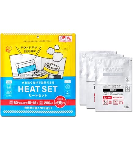Amazon.co.jp｜アイリスオーヤマ ヒートセット 防災/アウトドア用品 水