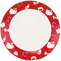 Amazon.co.jp: サンリオ (SANRIO) ハローキティ 皿 ケーキ皿 約20cm 赤