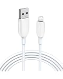 Anker iPhone 充電ケーブル PowerLine III ライトニングUSBケーブル Apple MFi認証取得 iPhone/iPad/iPod/AirPods 各種対応 超高耐久 極細 お手入れ簡単 (1.8m ホワイト)
