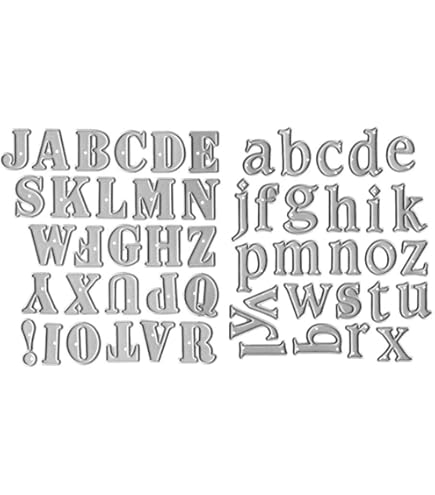 Sizzix アルファベット　ダイ Amazon.co.jp: Sizzix Bigz XL Die By Tim Holtz 6