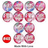 HEARTS OF LOVE Baby Month Onesie Stickers Baby Shower Gift Photo Shower Stickers, baby shower gift b