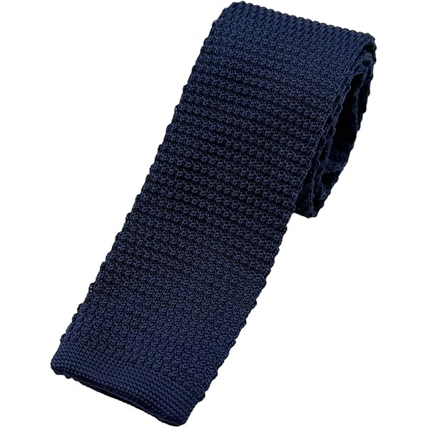 【美品】Atto Vannucci アットヴァンヌッチ　幅広ニットタイ　ネイビー Atto Vannucci (アットヴァンヌッチ) ニットタイ ネイビー 大剣