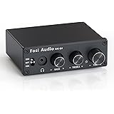 Fosi Audio Q4 DAC ヘッドフォンアンプ 小型 ミニステレオ 24ビット 光デジタル コンパクト ダック ヘッドホンアンプ 192KHz PC-USB/光/同軸/RCA入力 MAC/PC/TV/PS4/DVD対応 家庭用アクティブスピー