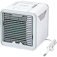 ショップジャパン ここひえ R3 2021年モデル 卓上扇風機 持ち運び コンパクト 小型 USB接続可能 工事不要 どこでにも置ける【正規品】 176×189×173㎜ CCHR3AM1 ホワイト