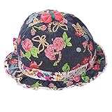 YY-Natuhi ベビー帽子 サファリハット バケットハット 女の子 幼児 ハット キャップ 春夏 日よけ帽子 赤ちゃん キッズ 可愛い コットン 0~24ヶ月 UVカット 紫外線対策 アウトドア 