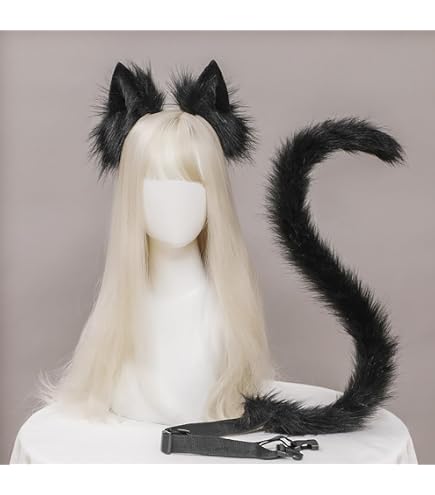 Amazon.co.jp: 猫耳 きつね耳 しっぽ セット コスプレ 狐しっぽ