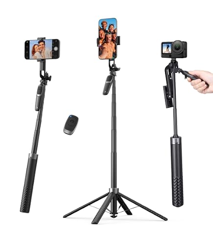 Amazon.co.jp: DanYee スマホ 三脚 カメラ 自撮り棒 360°AI自動顔追跡