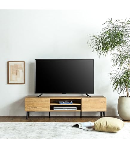 Amazon｜テレビ台 ローボード 北欧 収納 引き出し かわいい 幅120cm 幅