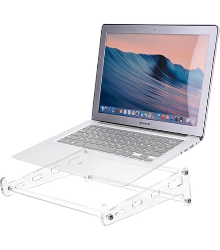アクリルノートパソコンスタンド デスク用　10〜15インチ　虹色 Amazon.co.jp: FUCDTEFC アクリルノートパソコンスタンド デスク用