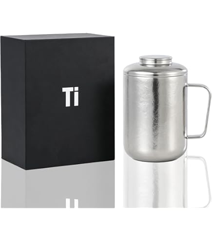 SOTO Outdoors - AeroMug Titanium 450ml Camping Mug - Light Weight