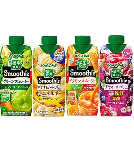 Amazon.co.jp: カゴメ 野菜生活100 Smoothie(スムージー) アサイー