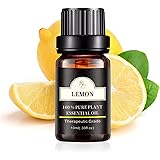 Poven レモン エッセンシャルオイル 天然100％ レモン精油 ナチュラル アロマオイル アロマディフューザー用 10ml Lemon Essential Oil