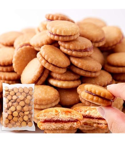 Amazon.co.jp: いちごジャムサンドクッキー115g＆ブルーベリージャム