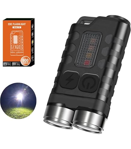 Amazon.co.jp: V3 小型 強力 ミニ懐中電灯 900 高ルーメン キー
