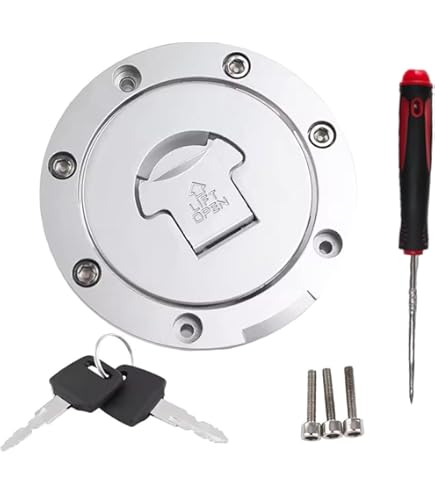 Amazon | バイクタンクキャップ 燃料タンクキャップロック 7穴タンク