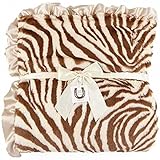 Max Daniel ブランケット 183×152cm ゼブラ/タン