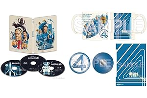 【Amazon.co.jp限定】ファンタスティック４：ファースト・ステップ　４Ｋ ＵＨＤ ＋ ３Ｄ ＋ ブルーレイ セット（スチールブック仕様） マグカップ＆ピンバッジ＆A3ポスター付コレクション [Blu-ray]