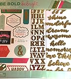 Be Bold Be明るい12 x 12 Foiled Cardstockスクラップブッキングページキット、8個。フォトアルバム、個人プランナ、ギフト、壁の装飾