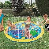FUHAO 幼児水遊び　プール噴水　噴水シャワー　プレイマット　噴水　プール子供用　水遊び　おもちゃ　シャワー　アウトドア　芝生　庭　可愛い噴水マット　海の生物　夏の日　キッズ　プレゼント 家庭用　友