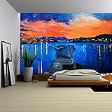 wall26 – 自己粘着壁紙大壁壁画シリーズ 100"x144" WMR-WP-X-D824-100x24x6