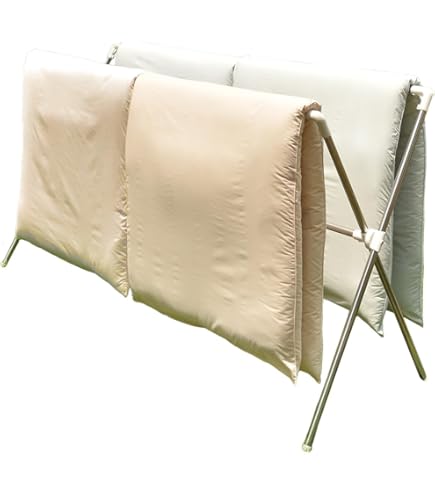 X型物干し　伸縮性　布団かけ PORISH 室内物干し 伸縮式布団干しX型S ステンレス （ 伸縮 X型