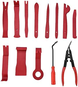 Amazon Co Jp Yosoo 13本 内張り外し工具 内張りはがし 内張外し クリップ外し 工具パネルはがし クリップツール プライヤー ドライバー 車用 自動車 リムクリップ 剥がし 工具 ギヤレンチ ボディークリップ クリップ外し ホーム キッチン