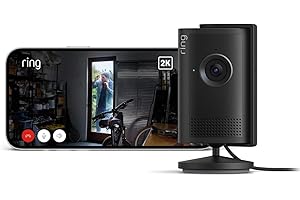 【New】Ring Indoor Cam Plus (リング インドアカム プラス) | レンズカバー付き高画質・広角2Kビデオの屋内用セキュリティカメラ | 4倍ズーム・モーション検知搭載 | Ring Home プラン30日間無料体験付き - ブ