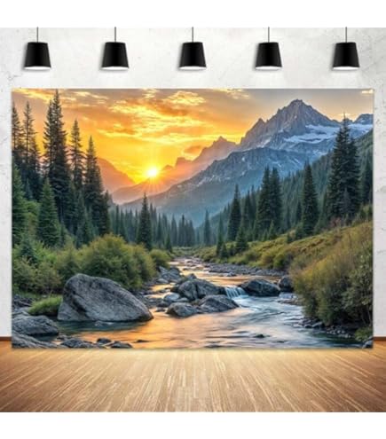 AOFOTO 8x6ft Snowy Mountain Range Backdrop Cold Winter Scenery Photography Background Blue Sky Snow-Covered Alpine Snow High Hill Peak Ski Nature Landscape Travel Photo Studio Props Vinyl Wallpaper - View #2