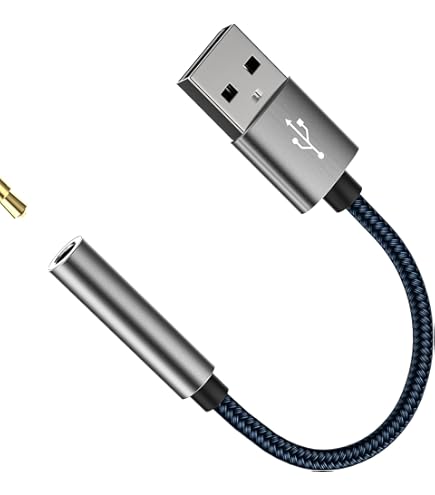 Amazon.co.jp: USB変換3.5mmイヤホンジャックアダプタDAC Aux